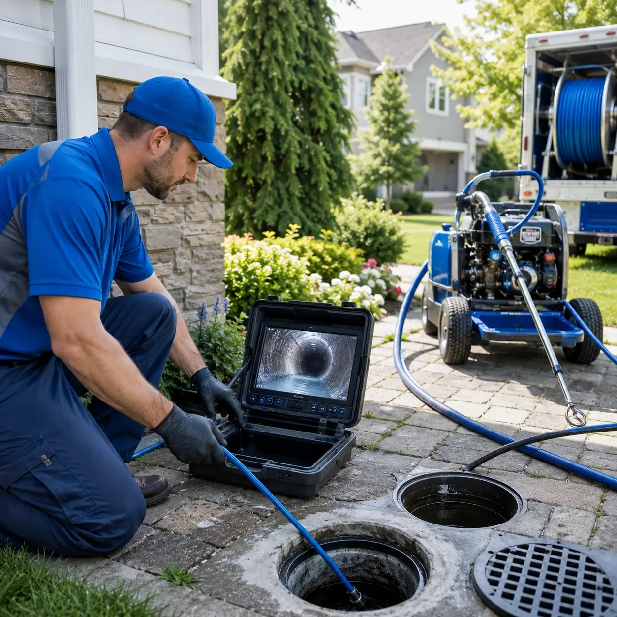 Outdoor drain cleaning professionals serving Grand River, IA